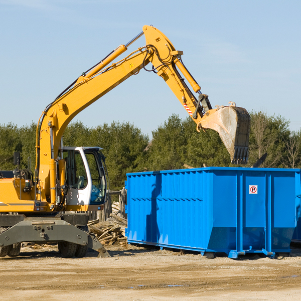 can i choose the location where the residential dumpster will be placed in Knox PA